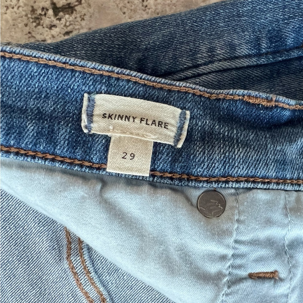 Madewell Skinny High Rise Stretch Flare Jeans Fairson Medium-Light Blue, size 29 - Picture 7 of 10